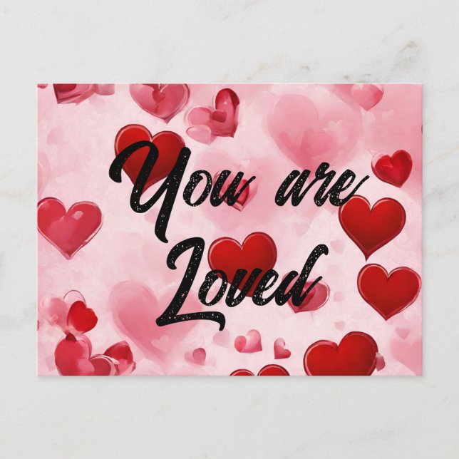 Scripture Greeting Post Card You Are Loved (Front)