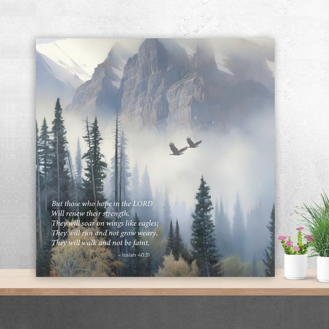 Scripture Isaiah 40 Soar Like Eagles Wall Art (Creator Uploaded)