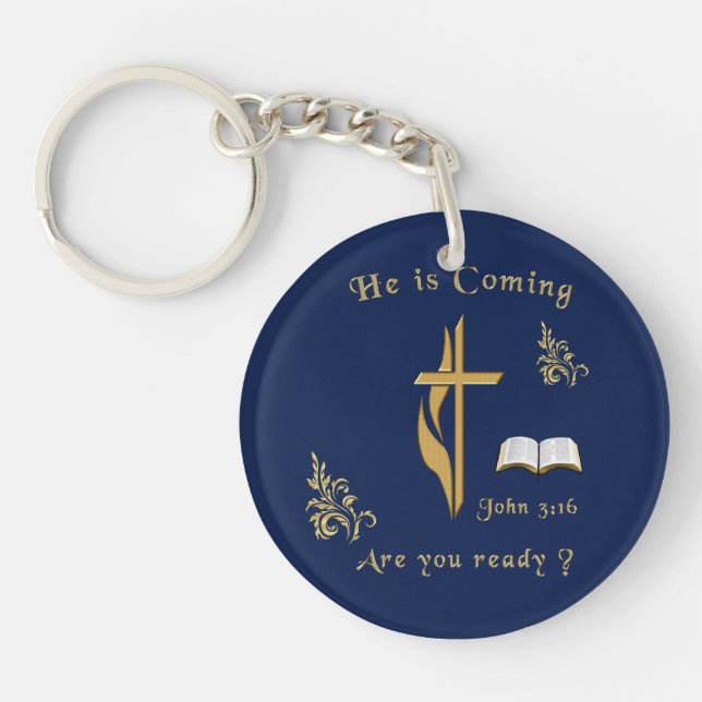 Scripture John 3:16 Key Ring (Front)