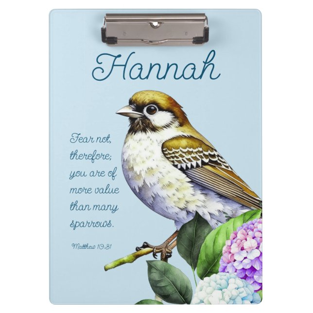 Scripture Matthew 10:31 Clipboard (Front)