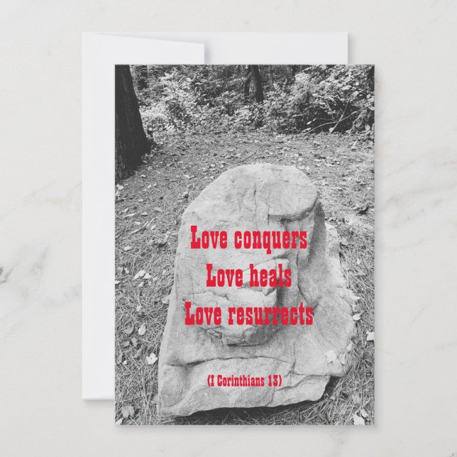 Scripture of Encouragement Flat Greeting Card (Front)