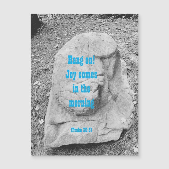 Scripture of Encouragement Magnetic Greeting Card (Front)