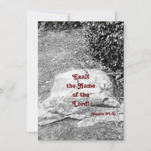 Scripture of Praise Flat Greeting Card