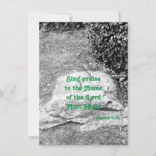 Scripture of Praise Flat Greeting Card
