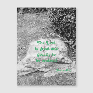 Scripture of Praise Magnetic Greeting Card