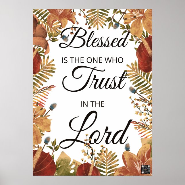 Scripture Poster Jeremiah 17:7 (Front)