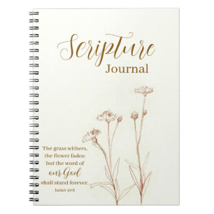 Scripture Prayer Journal Bible Verse Isaiah 40:8