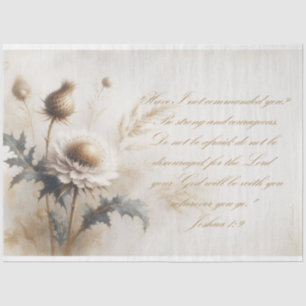 Scripture Promises Josh 1:9 Decoupage Tissue Paper