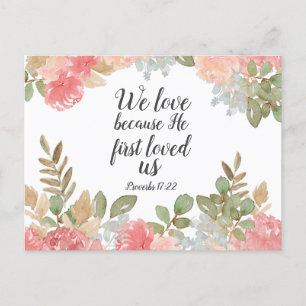 Scripture Proverbs 17:22 Postcard