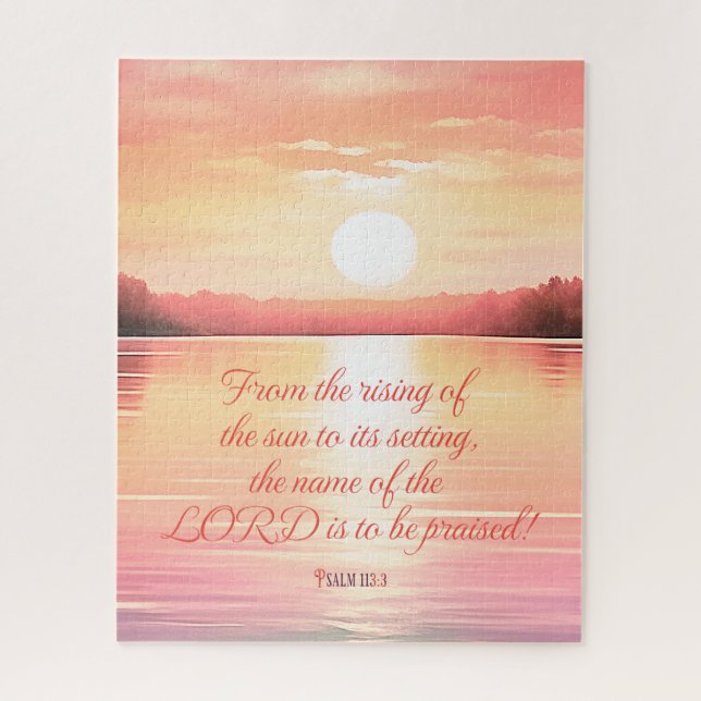 Scripture Psalm 113:3 Jigsaw Puzzle (Vertical)