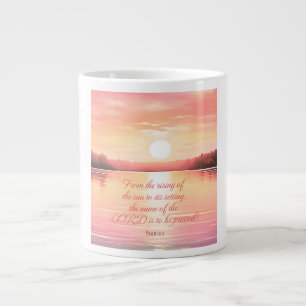 Scripture Psalm 113:3 Large Coffee Mug