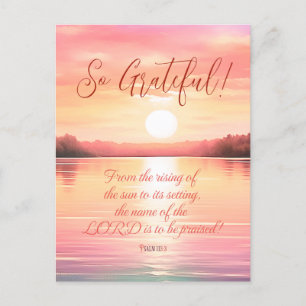 Scripture Psalm 113:3 Postcard