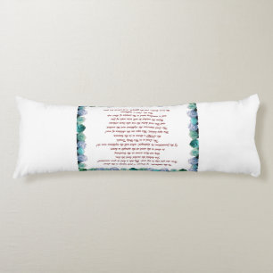 Scripture, Psalm 11, Bible Verse, Body Cushion
