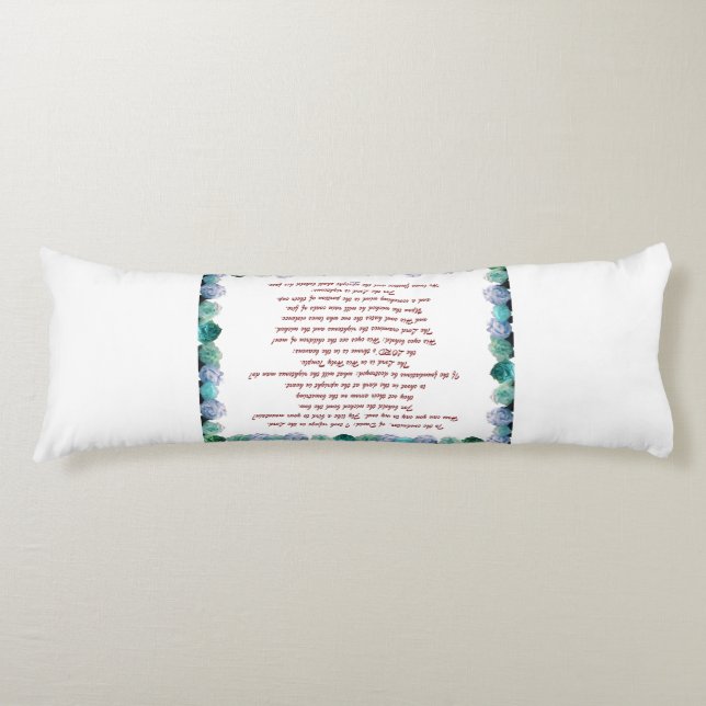 Scripture, Psalm 11, Bible Verse, Body Cushion (Front)