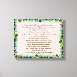 Scripture, Psalm 11, Bible Verse, Canvas Print