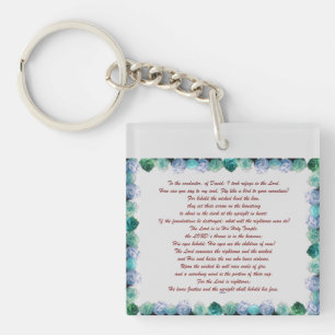 Scripture, Psalm 11, Bible Verse, Key Ring