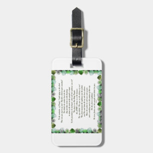 Scripture, Psalm 11, Bible Verse, Luggage Tag