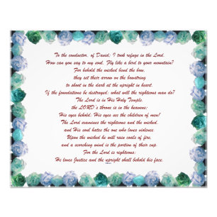 Scripture, Psalm 11, Bible Verse, Photo Print