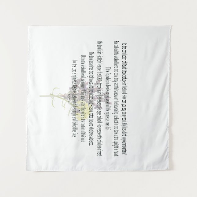 Scripture, Psalm 11, Tapestry (Front (Horizontal))
