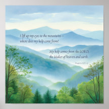 Scripture Psalm 121 I Lift Up My Eyes to Mountains