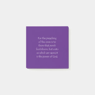 Scripture Quote 1 Corinthians 1 18 Post-it Notes