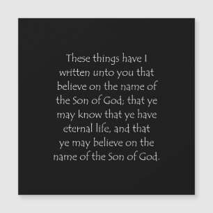 Scripture Quote 1 John 5 13