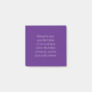 Scripture Quote 2 Corinthians 1 3 Post-it Notes