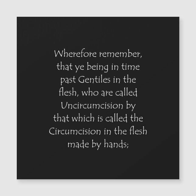 Scripture Quote Ephesians 2 11 (Front)