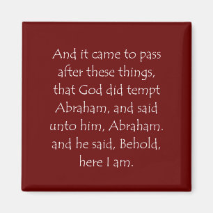 Scripture Quote Genesis 22 1 Magnet