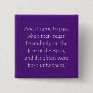 Scripture Quote Genesis 6 1 15 Cm Square Badge