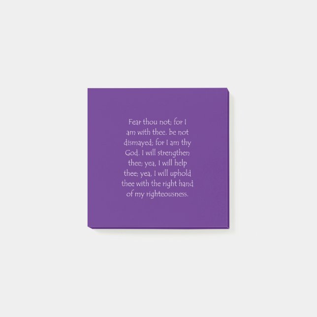 Scripture Quote Isaiah 41 10 Post-it Notes (Front)