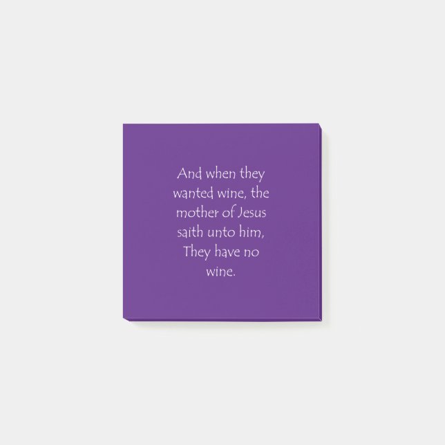 Scripture Quote John 2 3 Post-it Notes (Front)