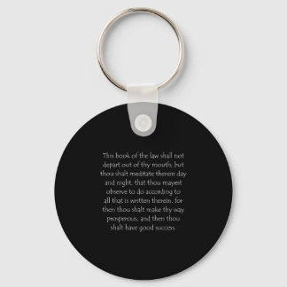 Scripture Quote Joshua 1 8 Key Ring