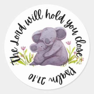 Scripture Sticker (Psalm 27:10 Koala)