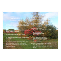 Scripture Template, Psalm 23, The Lord's Prayer