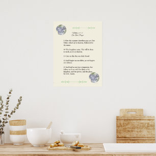 Scripture Template, The Lord's Prayer Poster