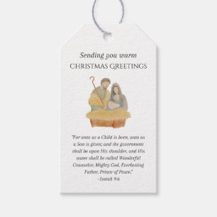 Scripture-themed Christmas Gift Tags