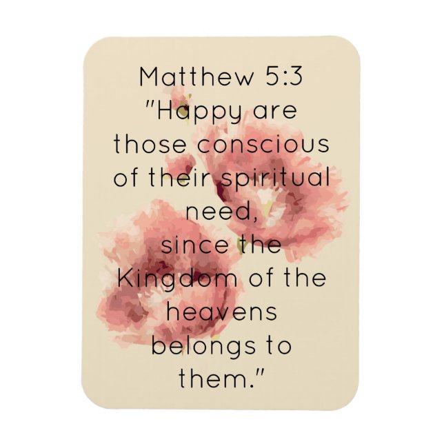 Scripture Verse Spiritual Message Kingdom Magnet (Vertical)