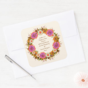 Scripture Verse Spiritual Message Kingdom Square Sticker