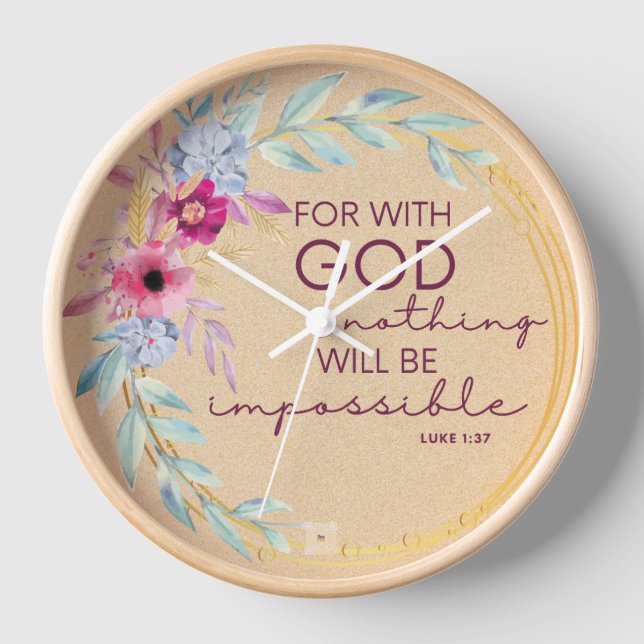 Scripture Wall Clock  (Front)