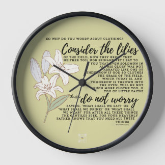 Scripture Wall Clock