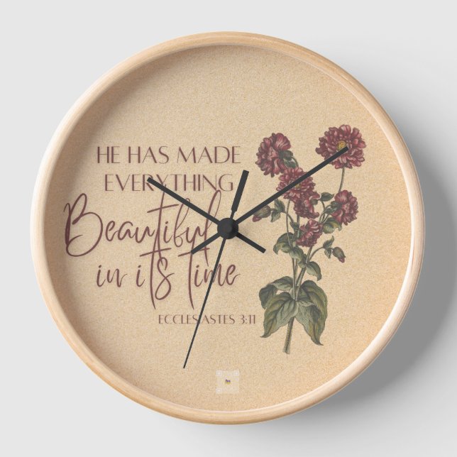 Scripture Wall Clock  (Front)