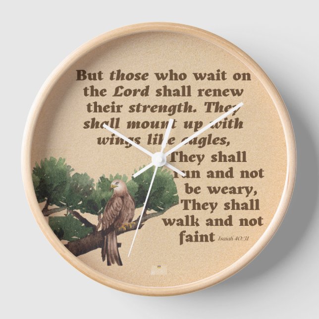 Scripture Wall Clock  (Front)