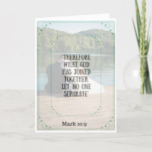 Scripture Wedding Card- God Bless this Union Card