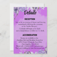 Scripture Wedding Details Card