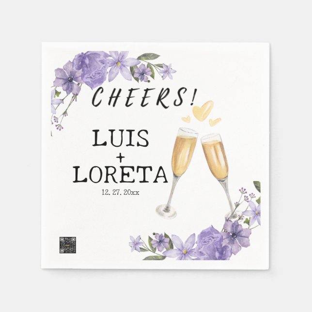 Scripture Wedding Napkins (Front)