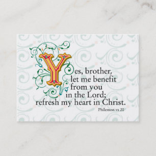 Scriptures from Bible Business Card