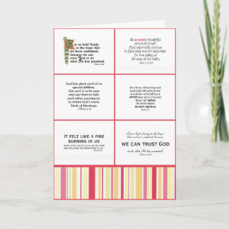 Scriptures Stripe Design Card