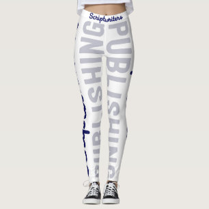 Scriptwriters Publishing Navy Blue/Grey Leggings