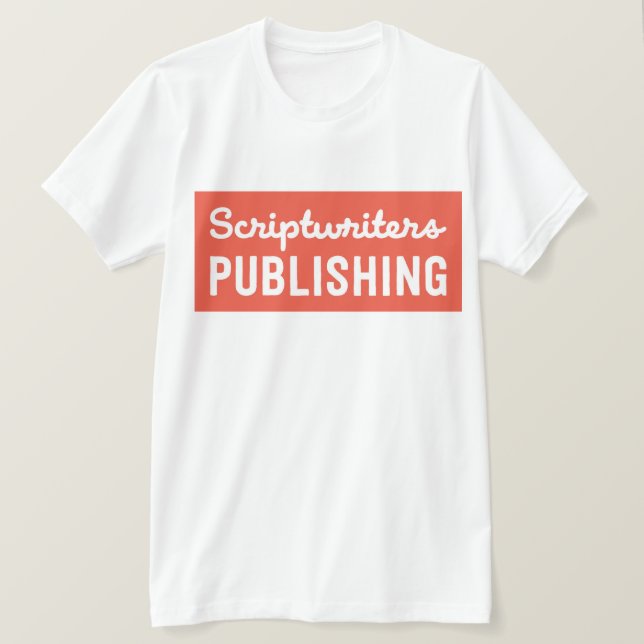 Scriptwriters Solid Peach T-Shirt (Design Front)